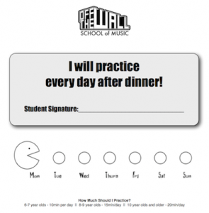 Off the Wall Practice Chart 